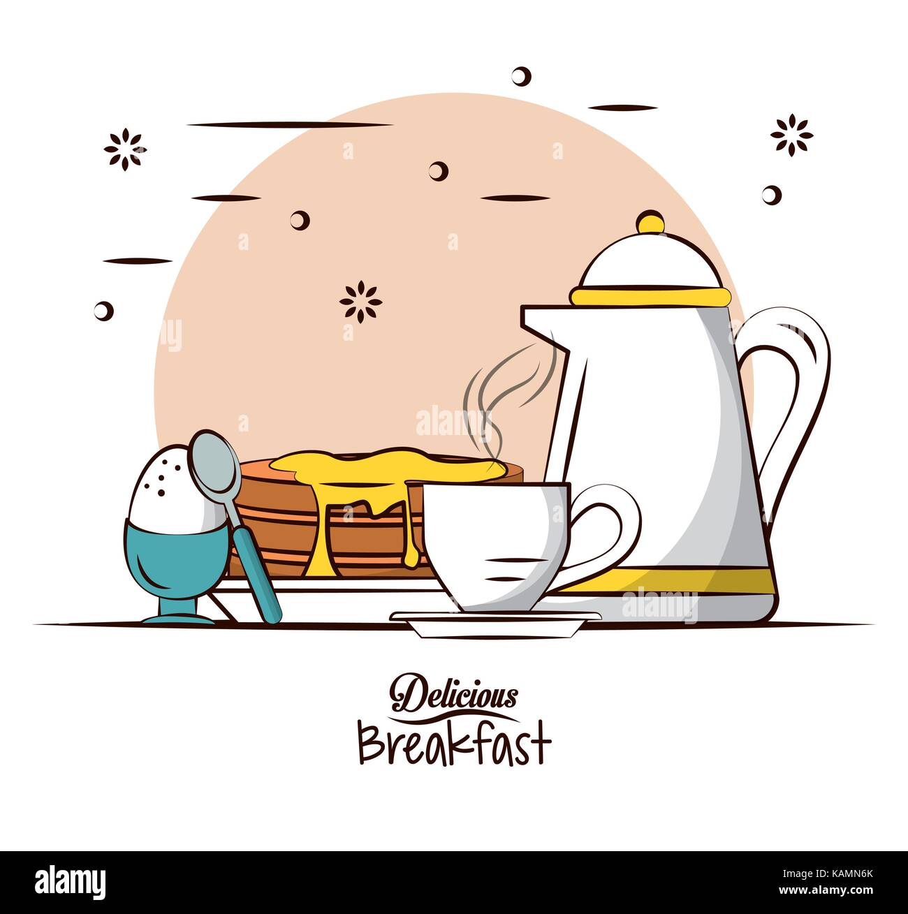 Delicious breakfast food Stock Vector Image & Art - Alamy