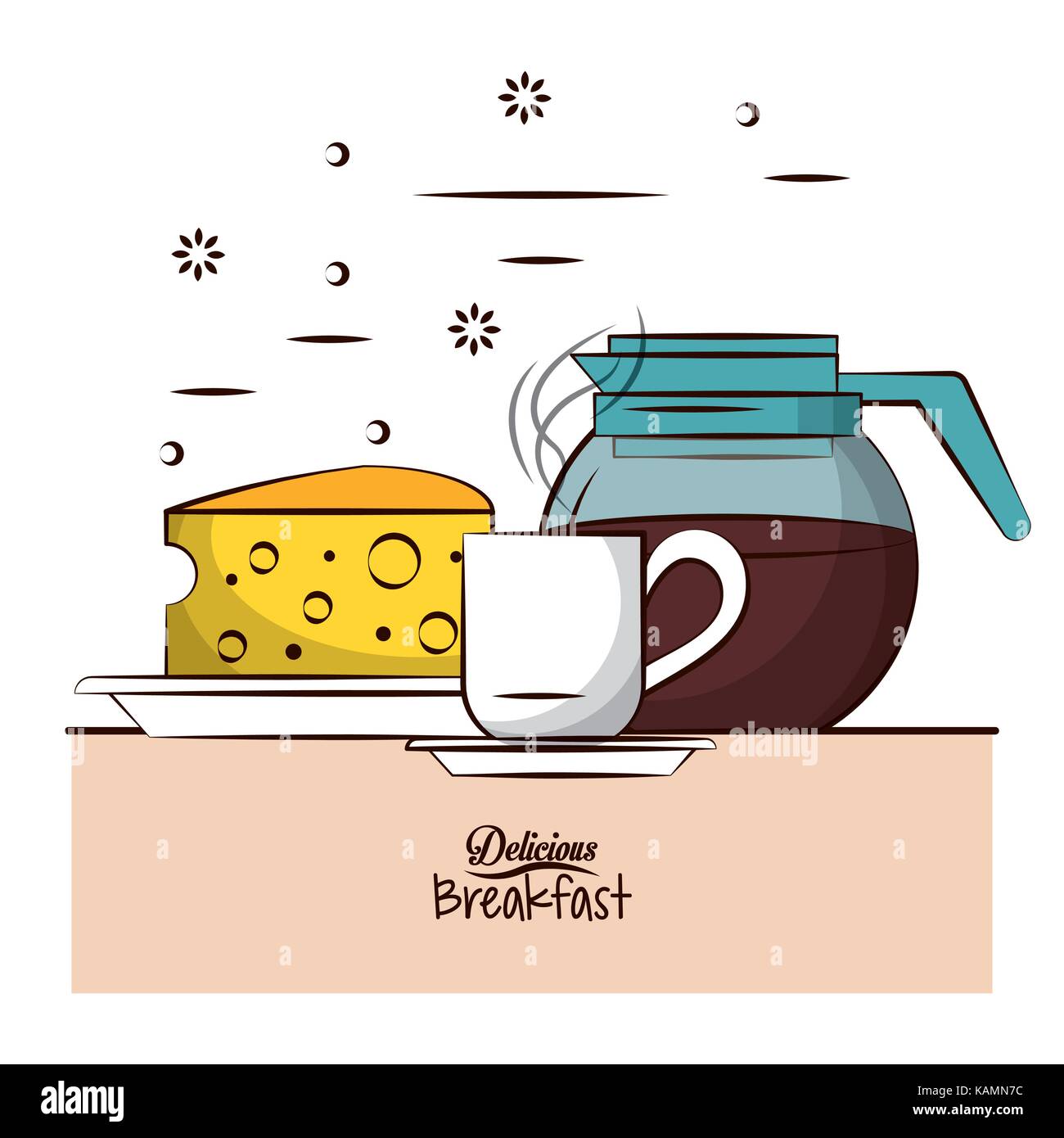 Delicious breakfast food Stock Vector Image & Art - Alamy