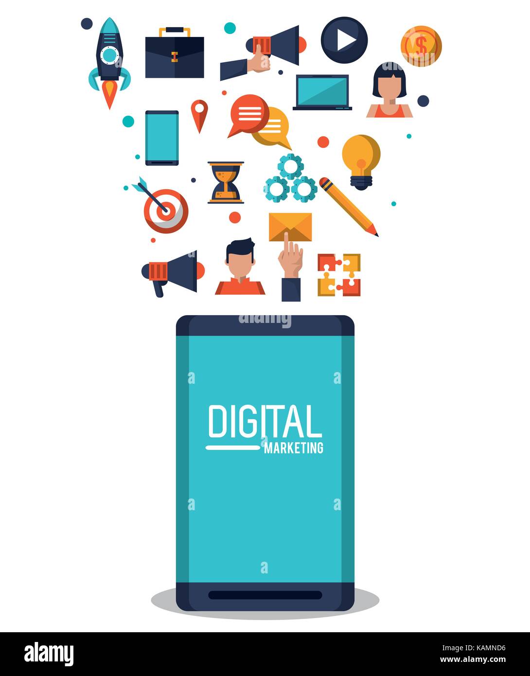 Digital marketing and advertising Stock Vector Image & Art Alamy