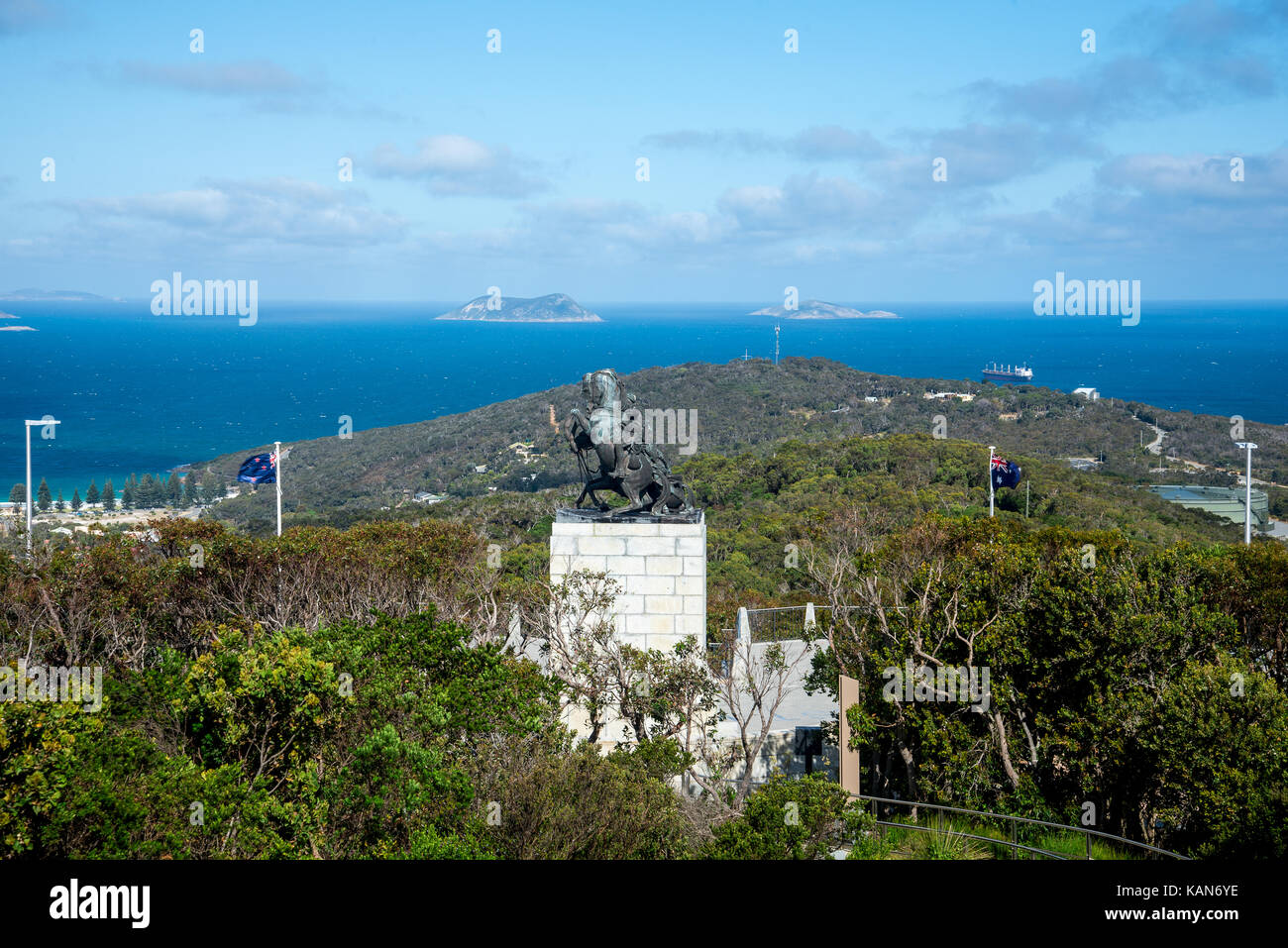 A view of King Sound from Mount Clarence in Albany Stock Photo