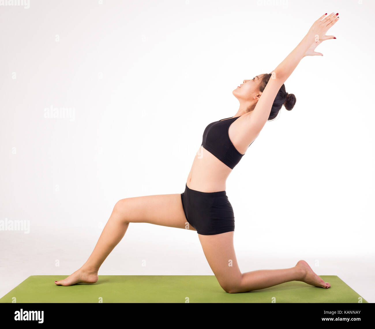 asian yoga girl Stock Photo - Alamy