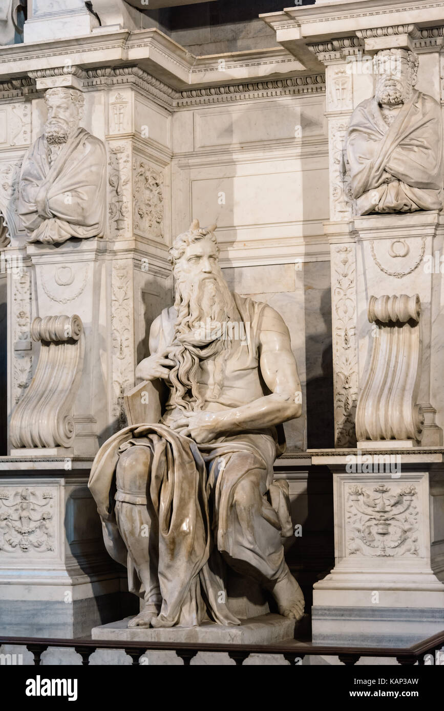 The Moses of Michelangelo Stock Photo
