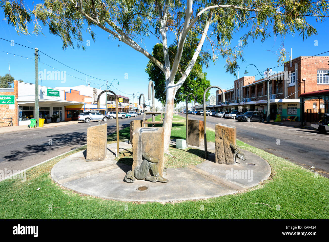 Artwork in the main street of the small rural town of Winton