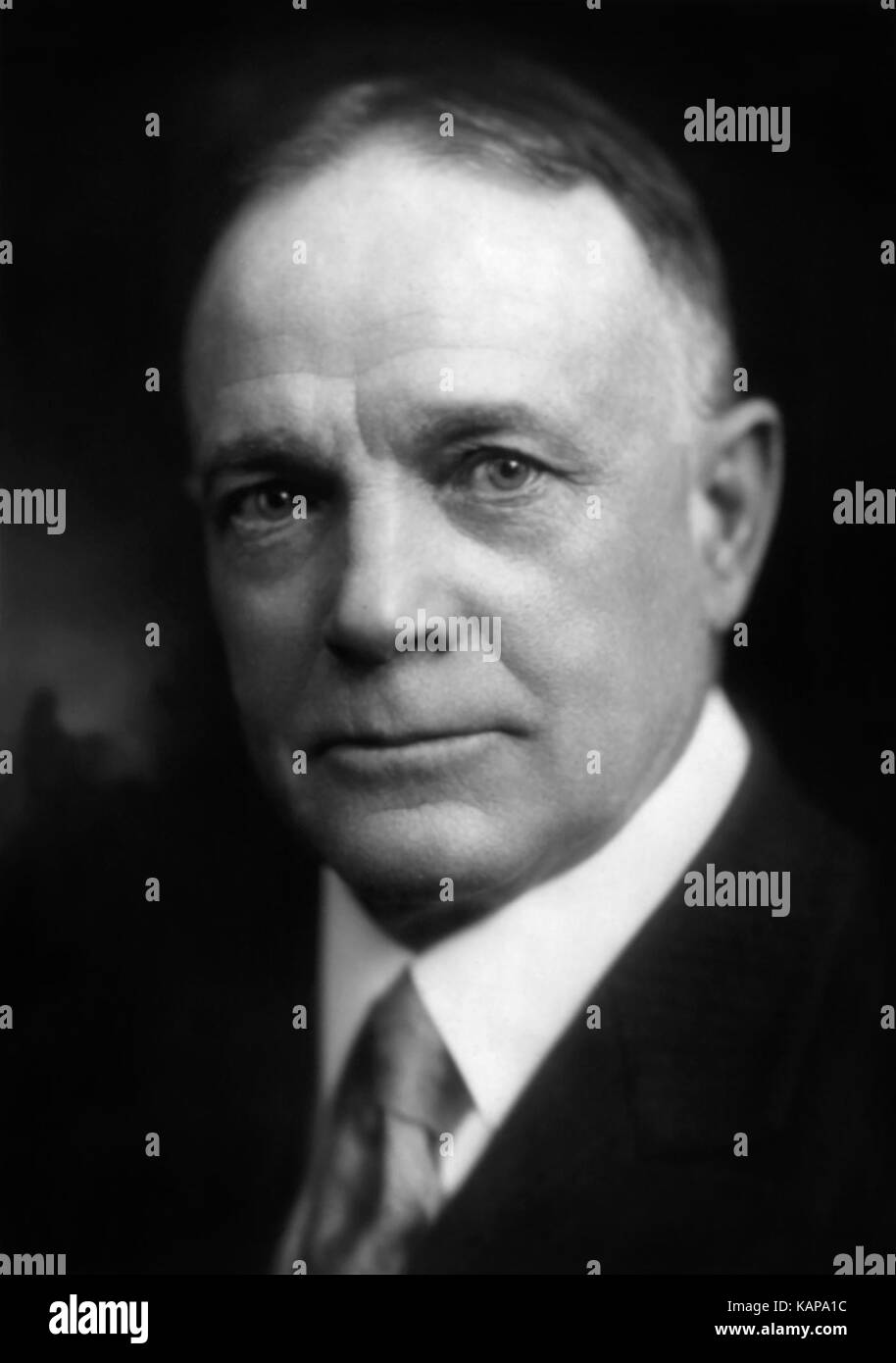 Billy Sunday (1862-1935), popular National League baseball player during the 1880s who became the most popular and influential American evangelist during the first two decades of the 20th century. (Photo: 1921) Stock Photo