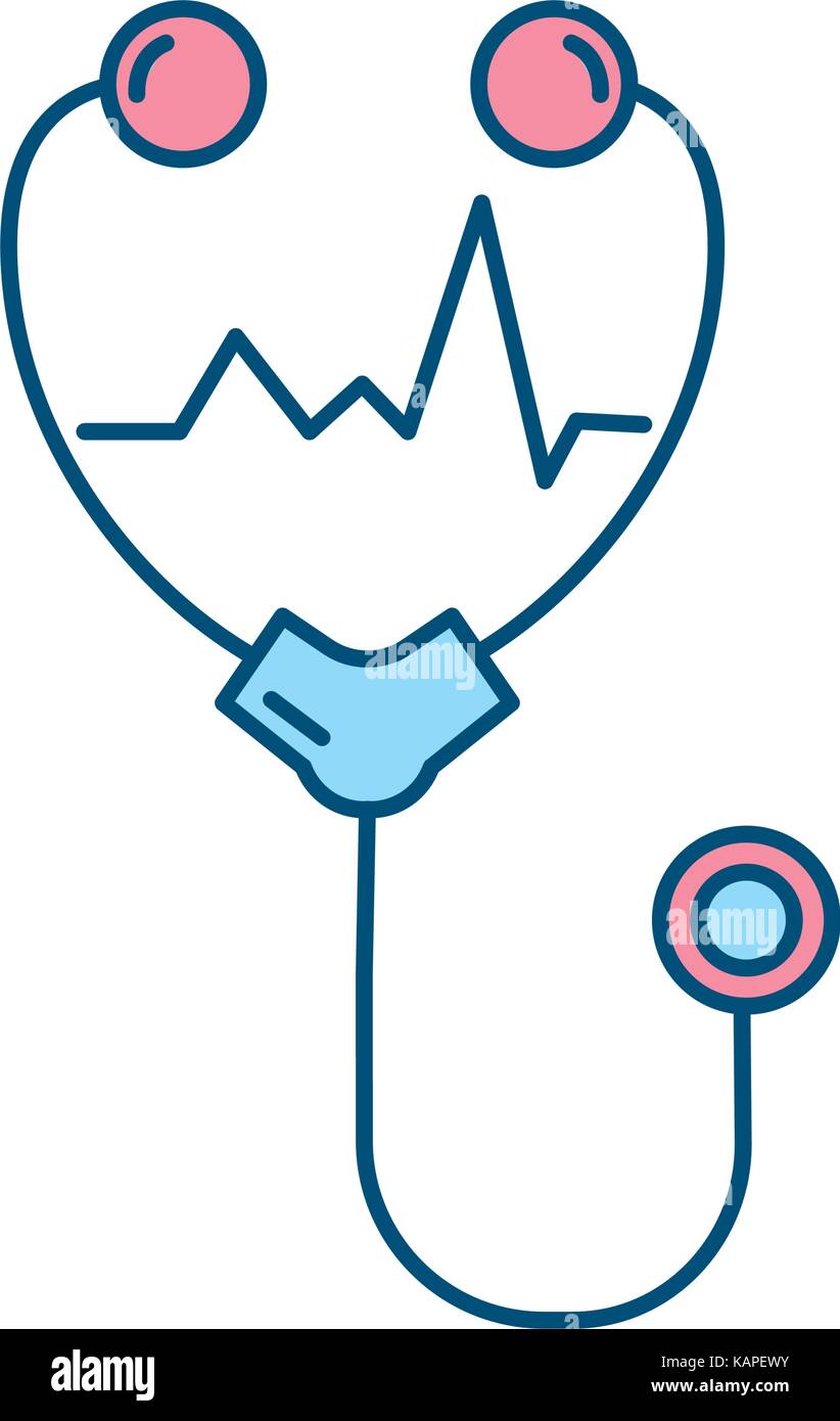 stethoscope medical tool for cardiologist sign Stock Vector Image & Art ...