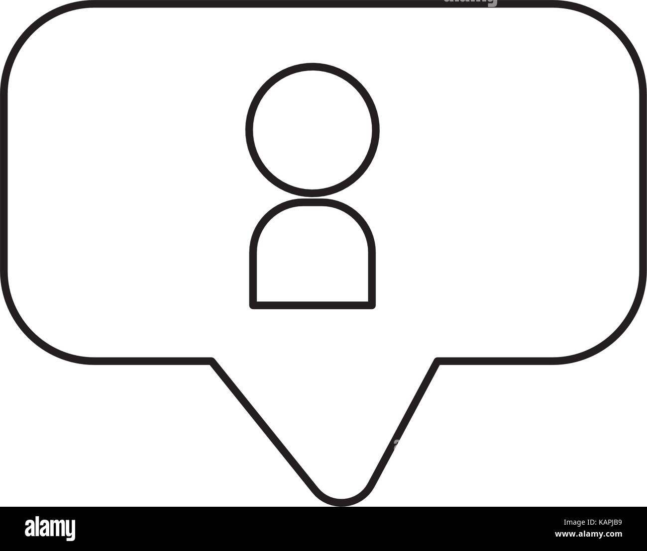line avatar user social man media Stock Vector Image & Art - Alamy