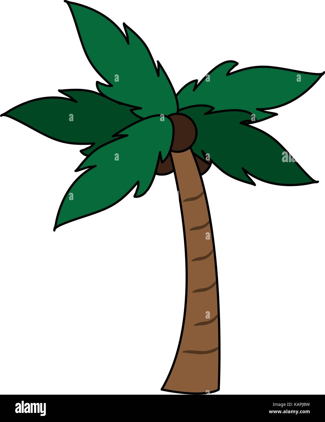 coconut palm tree icon image Stock Vector Image & Art - Alamy