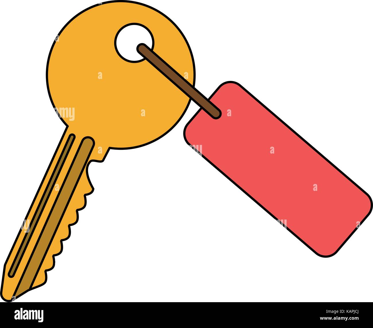 Key tag door Stock Vector Images - Alamy
