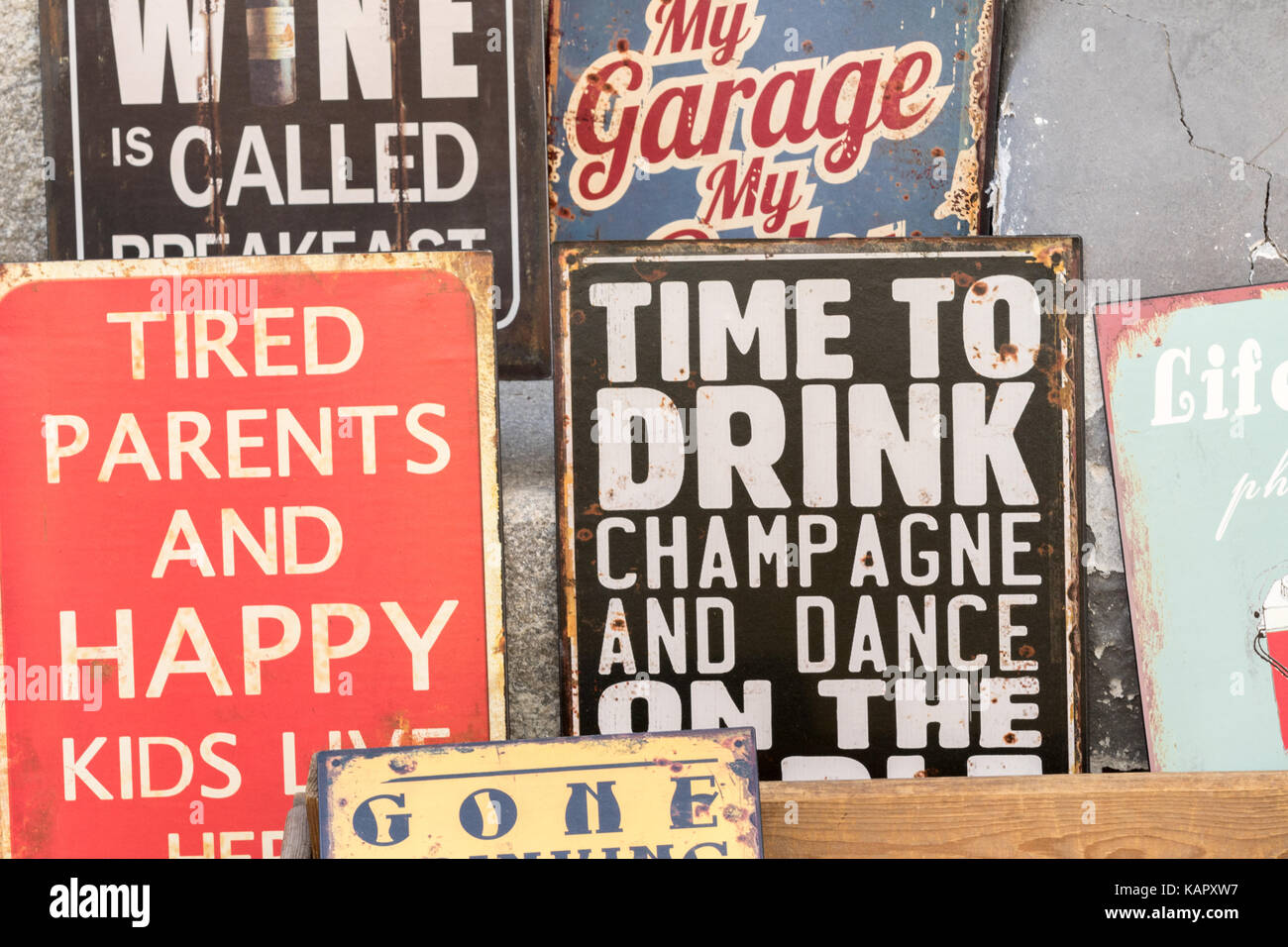 Cesky Krumlov Czech Republic August 17 2017 Old Signs Are