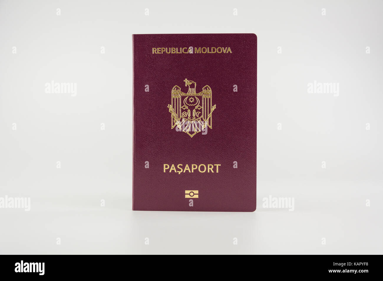 Passport of a citizen of Moldova Stock Photo