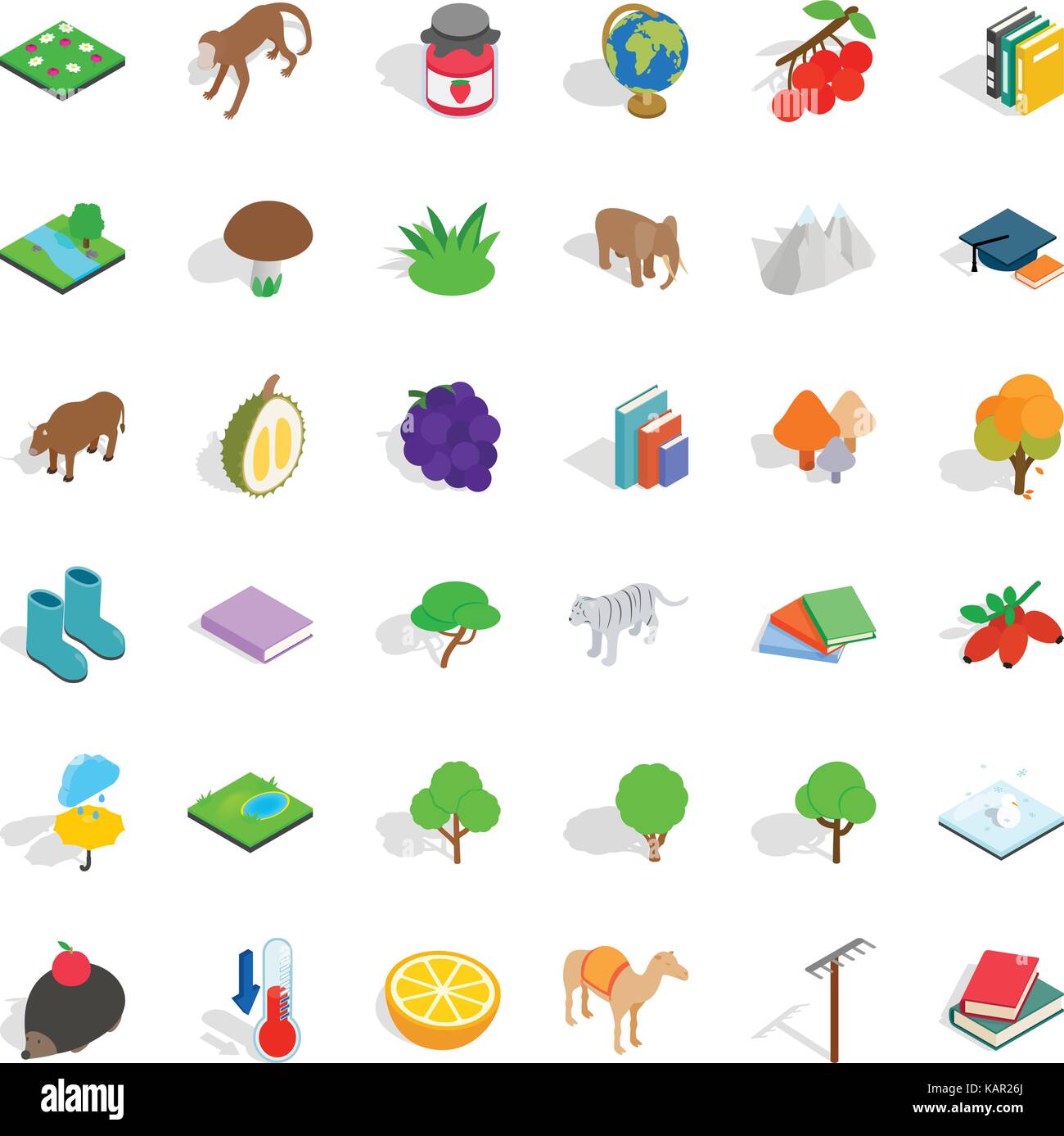 Wild animal icons set, isometric style Stock Vector Image & Art - Alamy