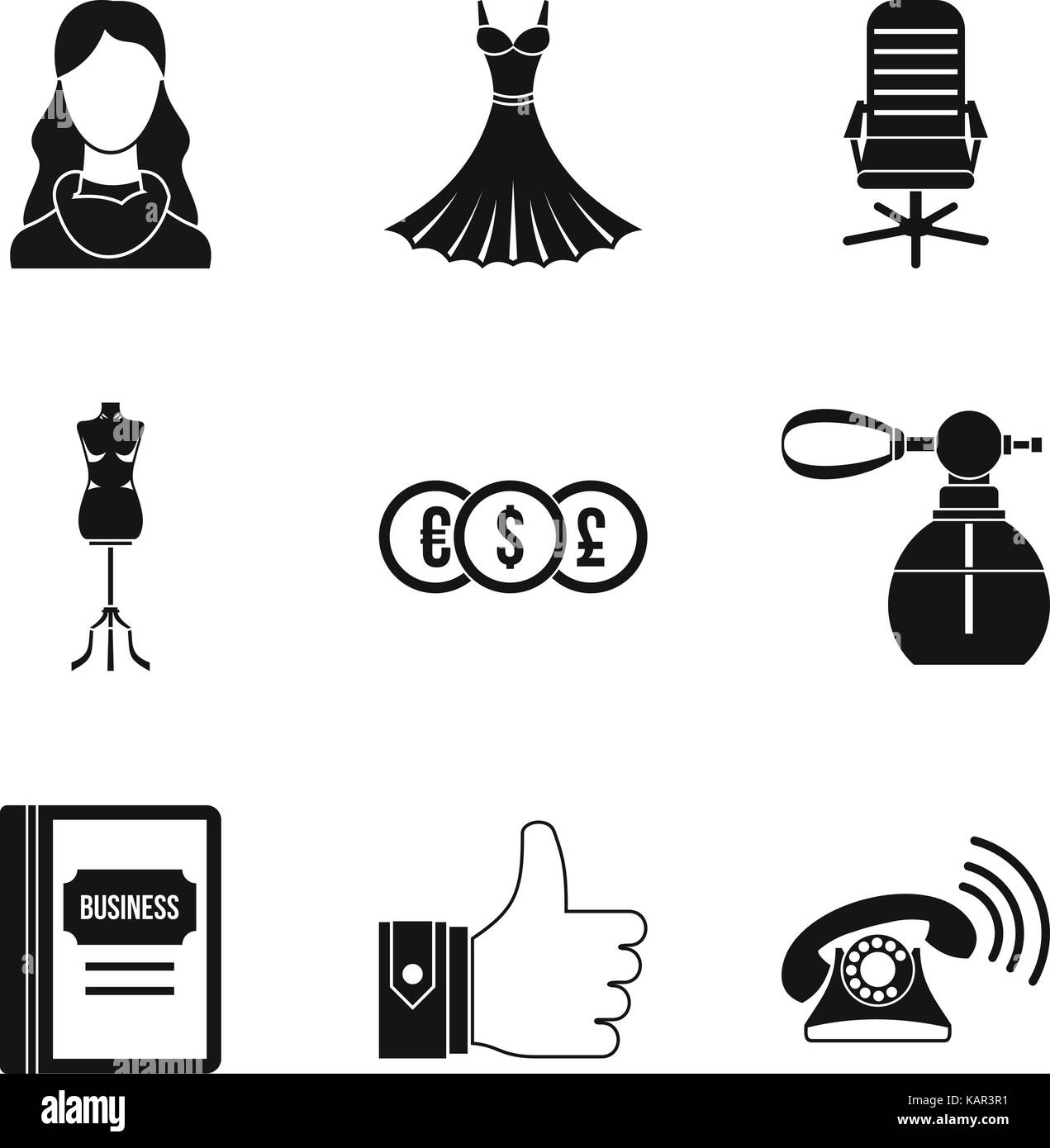 Model business icons set, simple style Stock Vector Image & Art - Alamy