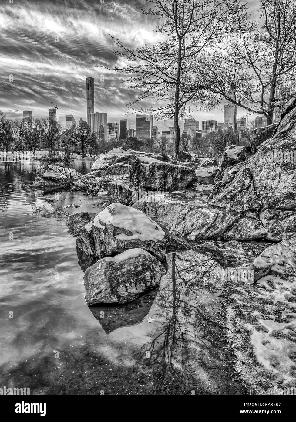 At the Lake in Central Park, New York City Stock Photo Alamy