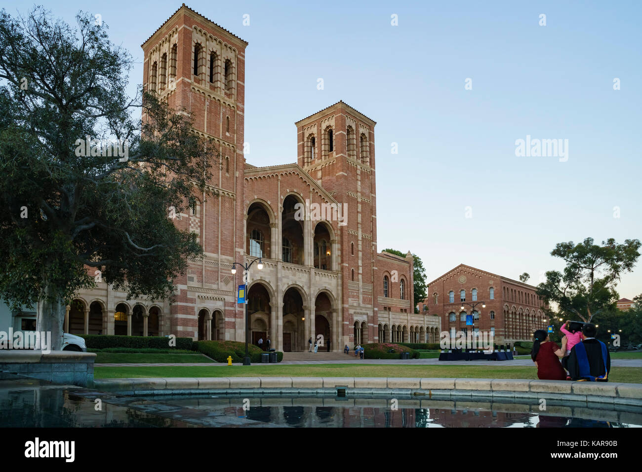 Westwood, JUN 21: Royce Hall of UCLA on JUN 21, 2017 at Westwood, Los Angeles County, California, United States Stock Photo