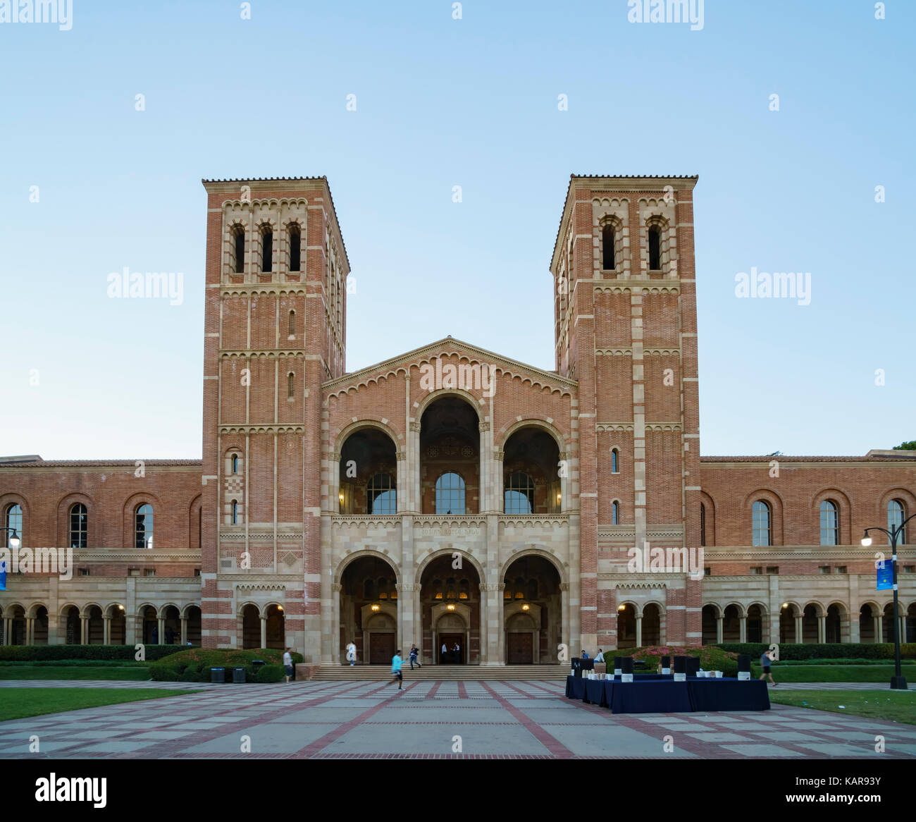 Westwood, JUN 21: Royce Hall of UCLA on JUN 21, 2017 at Westwood, Los Angeles County, California, United States Stock Photo
