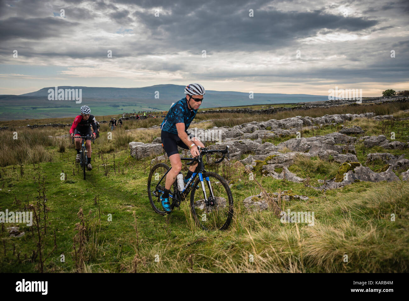 3 Peaks cyclocross, Yorkshire, UK Stock 