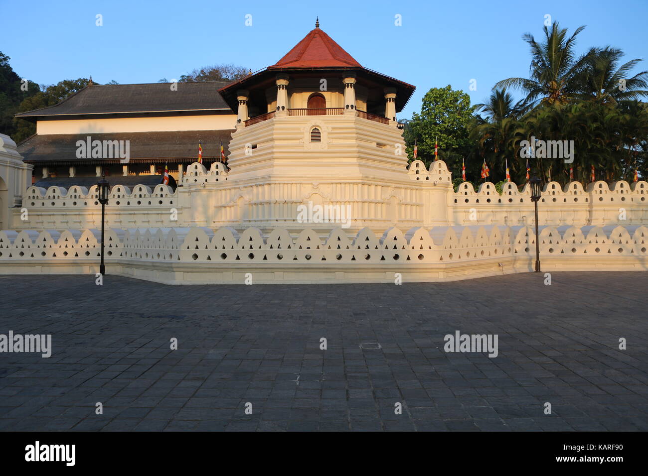 Zahntempel (Sri Dalada Maligawa) - Kandy Sri Lanka Stock Photo