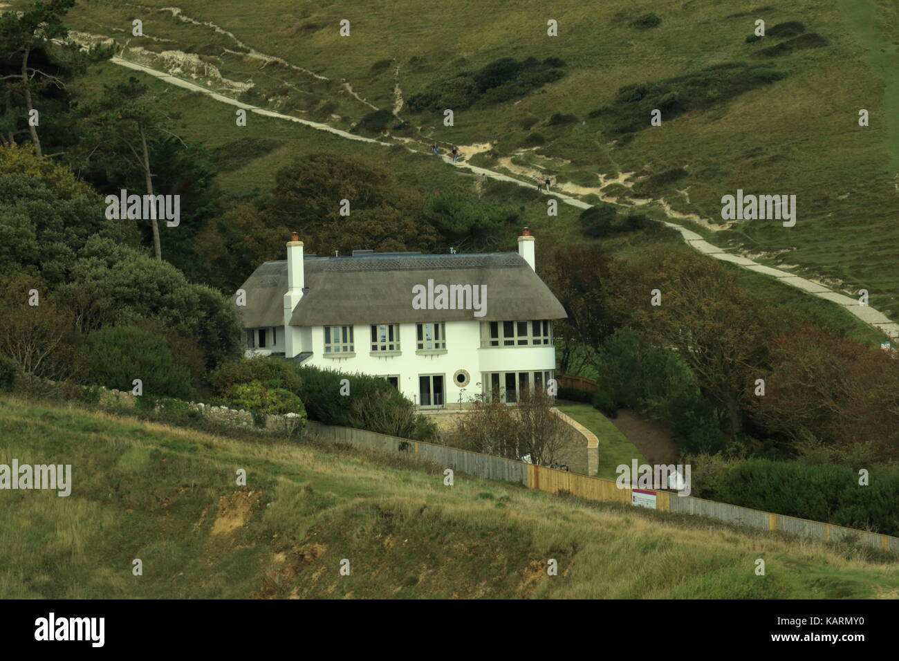 House at Lulworth Cove,Dorset,UK Stock Photo Alamy