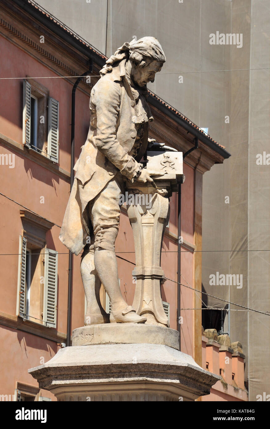 Statue of Luigi Galvani in Piazza Galvani, Bologna, Italy Stock Photo