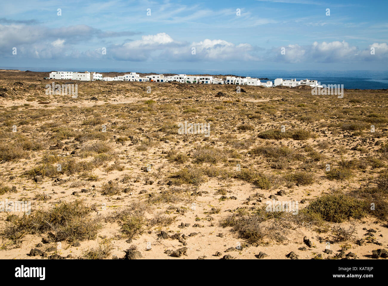 Caleta de Caballo village, Lanzarote, Canary islands, Spain Stock Photo