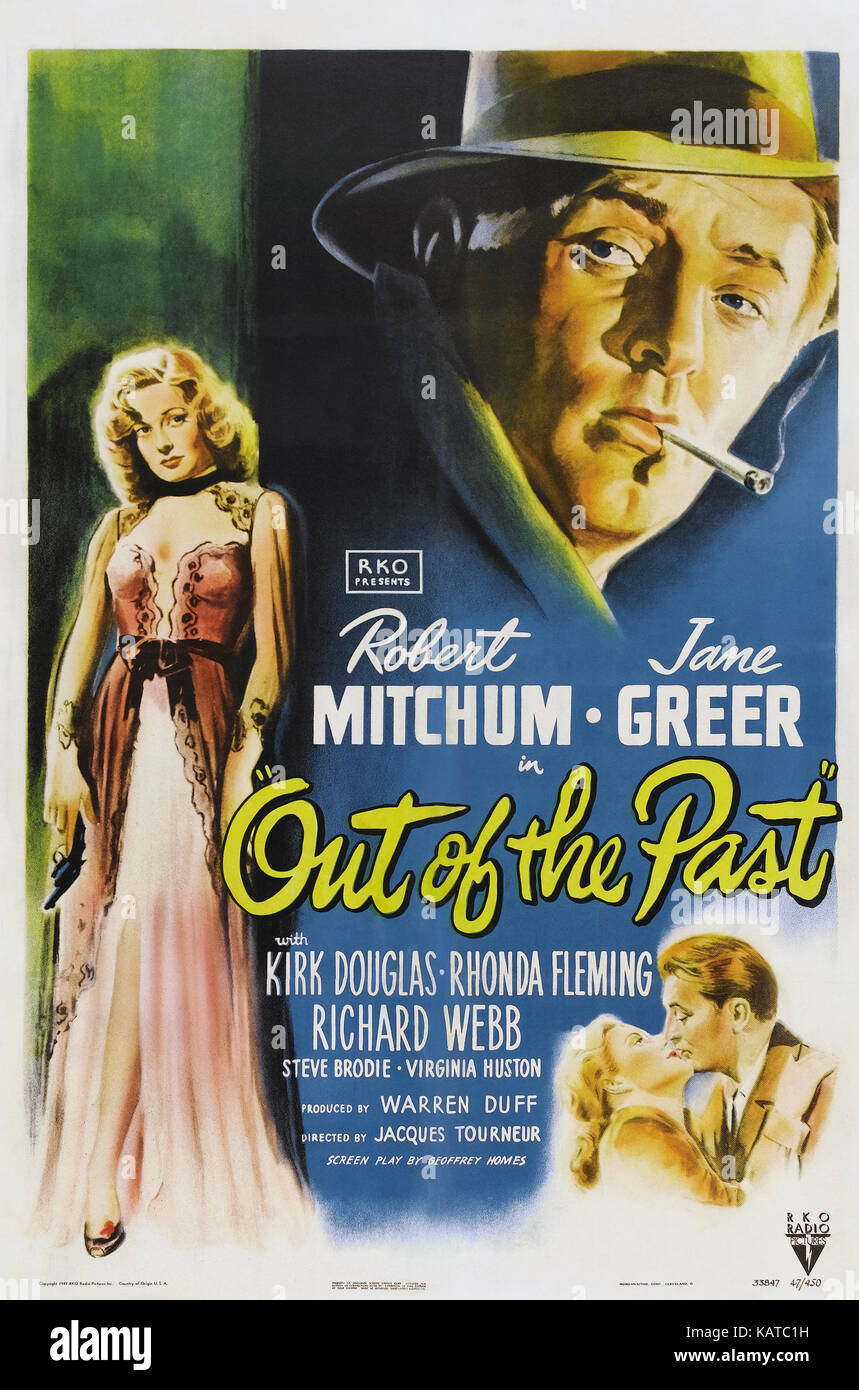 OUT OF THE PAST 1947 RKO Radio pictures film with Jane Greer and Robert Mitchum Stock Photo