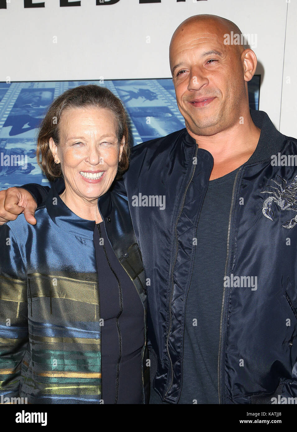 Hollywood, California, USA. 26th Sep, 2017. Delora Vincent, Vin Diesel. HBO's Documentary Film SPIELBERG Los Angeles Premiere held at Paramount Studios.Credit: F. Sadou/AdMedia/ZUMA Wire/Alamy Live News Stock Photo