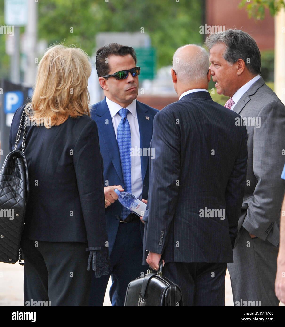 New York, NY, USA. 26th Sep, 2017. The former White House Communications  Director Anthony Scaramucci has dropped his bid to contest the paternity of  the boy his estranged wife gave birth to