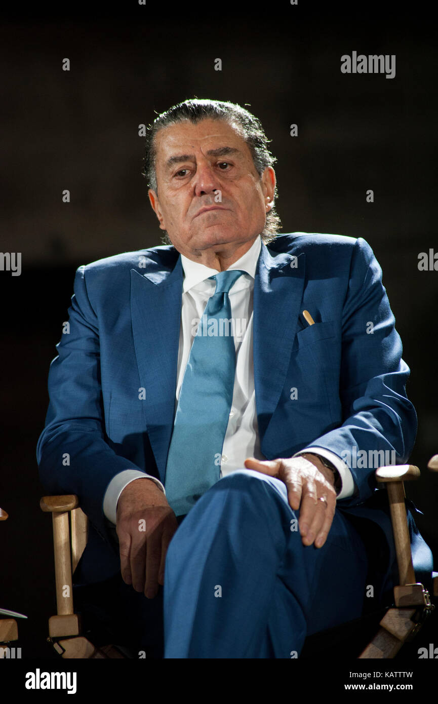 Los Angeles, USA. 27th Sep, 2017. Billionaire philanthropist Haim Saban attending a press conference to announce his gift donation of 50 million dollars to The Academy Museum of Motion Pictures which is under construction in Los Angeles, CA and scheduled for completion in 2019. Credit: Robert Landau/Alamy Live News Stock Photo