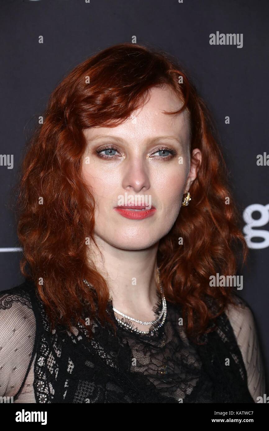 New York, NY, USA. 27th Sep, 2017. Karen Elson at arrivals for 58th Annual Clio Awards, The Tent at Lincoln Center, New York, NY September 27, 2017. Credit: John Nacion/Everett Collection/Alamy Live News Stock Photo