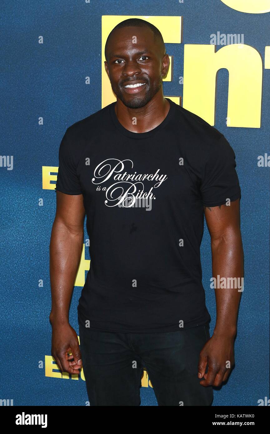 New York, NY, USA. 27th Sep, 2017. Gbenga Akinnagbe at Curb Your