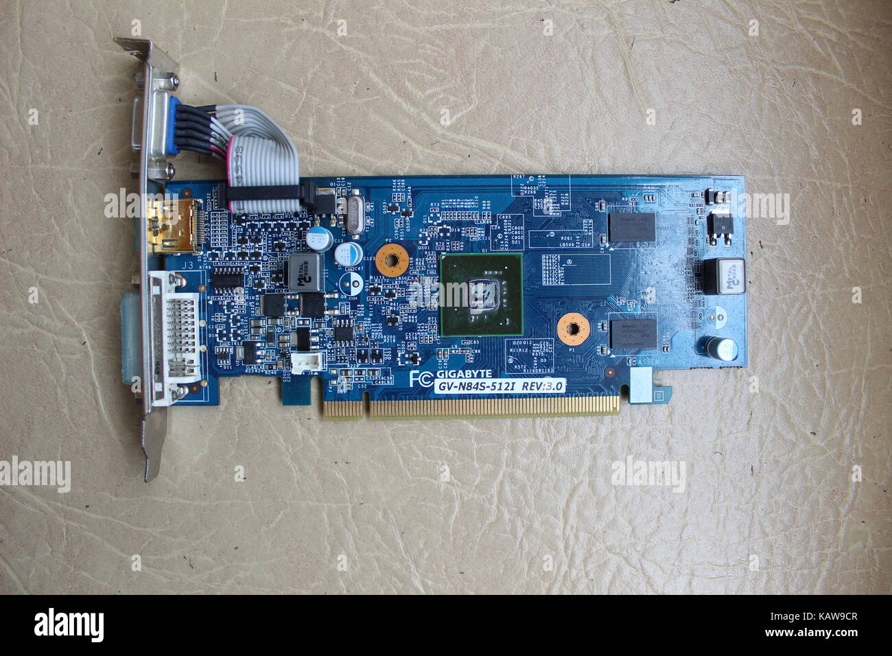 Old graphics card for a computer from the company "Gigabyte Stock Photo -  Alamy
