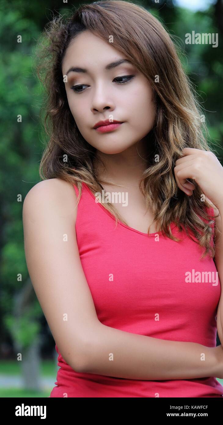 Young Female And Sadness Stock Photo
