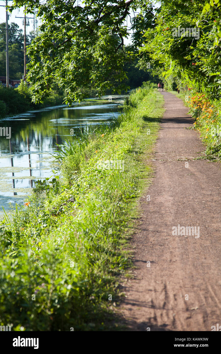 Canal Path in New Hope Pennsylvania - USA Stock Photo