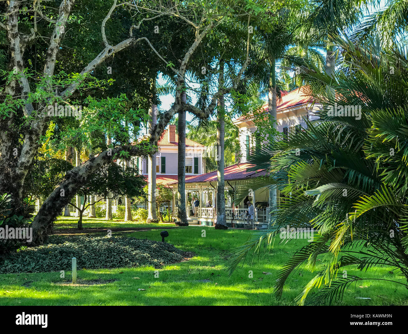 Ft. Myers, Florida, USA.  Thomas A. Edison's House, Edison and Ford Winter Estates.  FOR EDITORIAL USE ONLY. Stock Photo