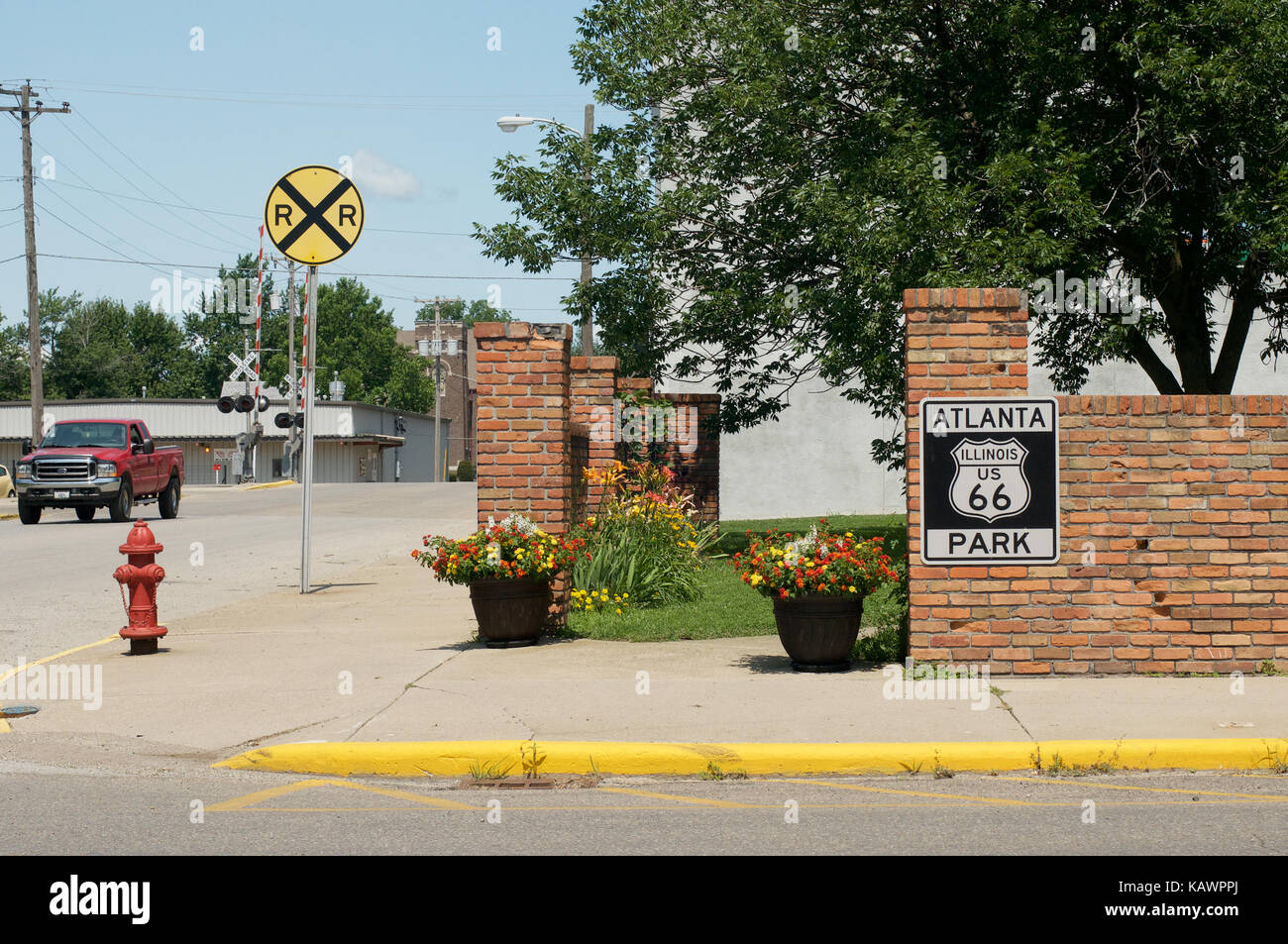 Atlanta, illinois on Route 66 Stock Photo Alamy