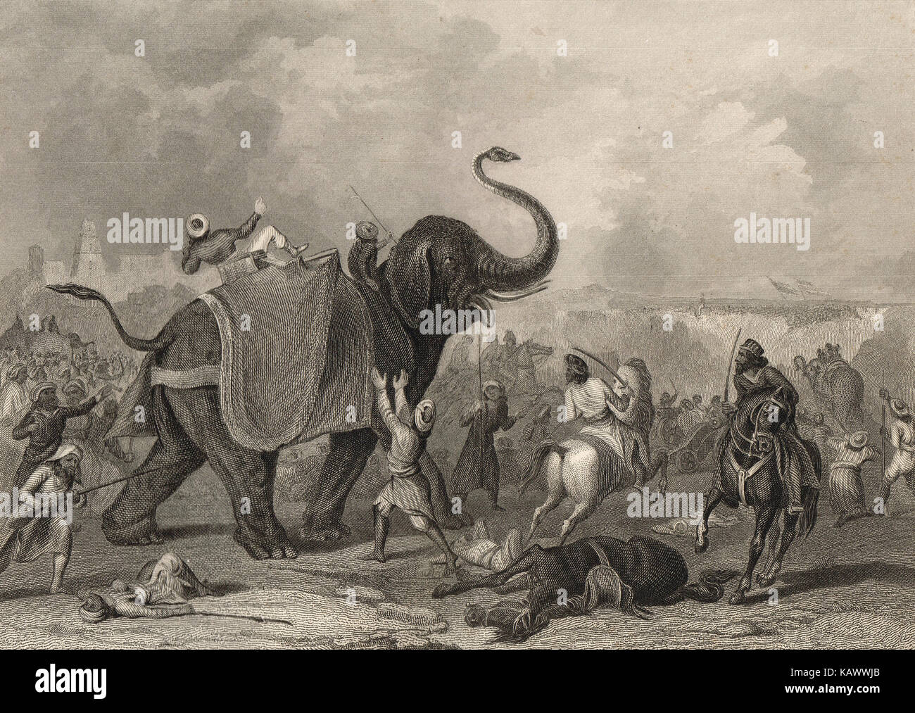 The Siege of Multan, Punjab, India (Present day Pakistan), 1848-1849 Stock Photo