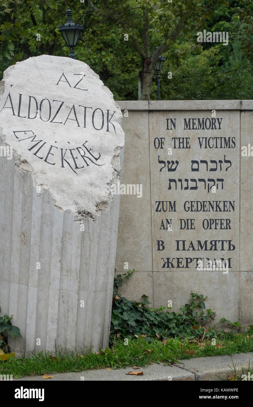 Hungary, Budapest, German Occupation memorial in Szabadsag square Stock Photo