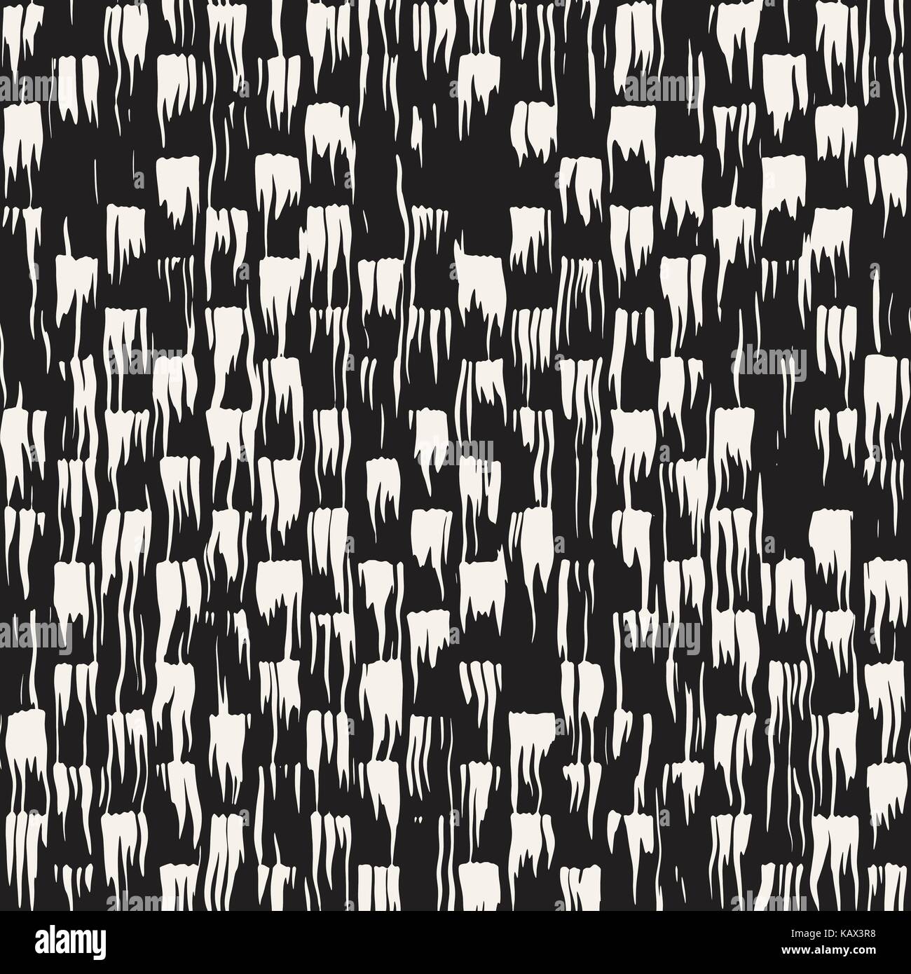 Vector seamless pattern with stripes and strokes. Black and white ...