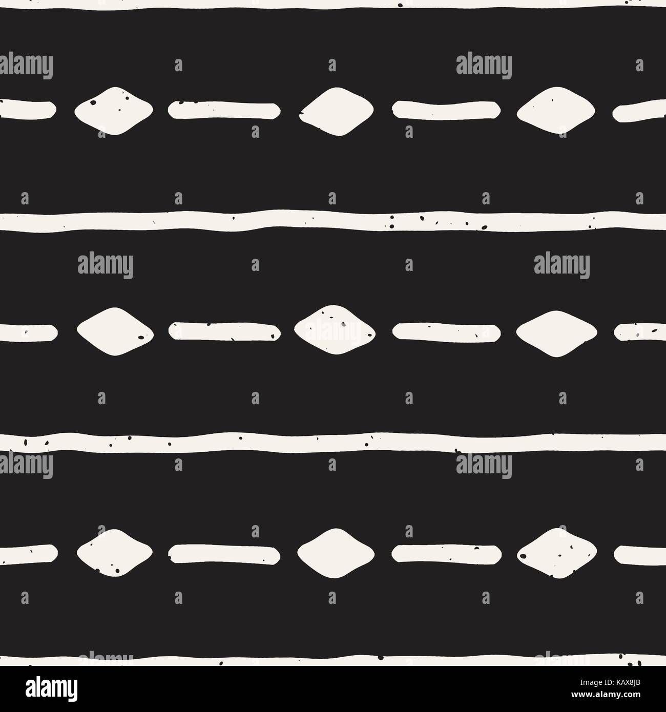 Seamless pattern with hand drawn lines. Abstract background with ...