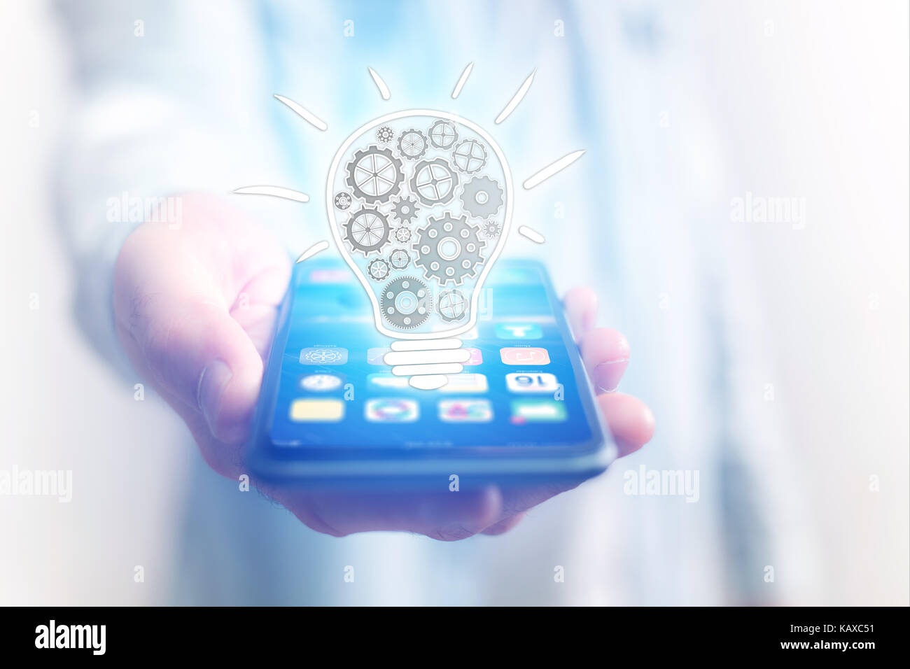 Setting Image Technology Concept view of setting a technology interface with cogwheel - Gear ...