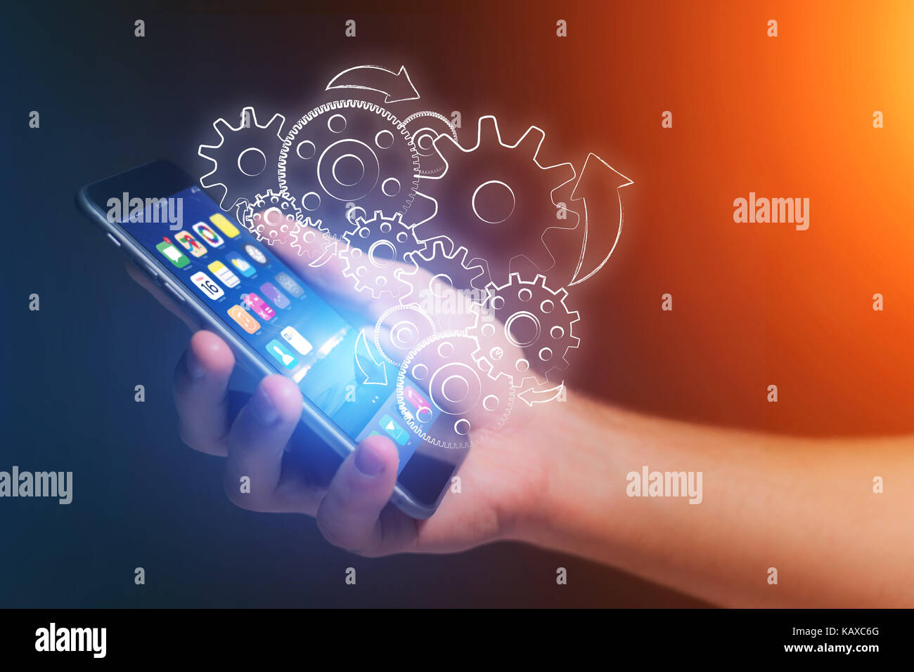 Setting Image Technology Gear setting wheel technology hi-res stock photography and images - Alamy