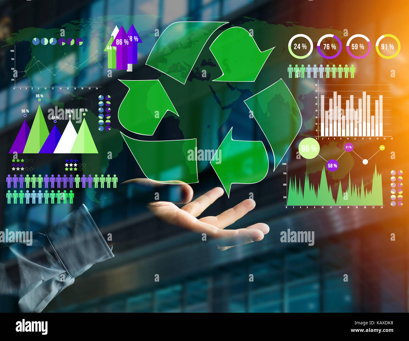 World map interface graph hi-res stock photography and images - Alamy