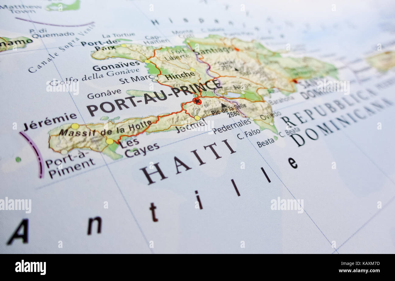 Port au prince map hi-res stock photography and images - Alamy
