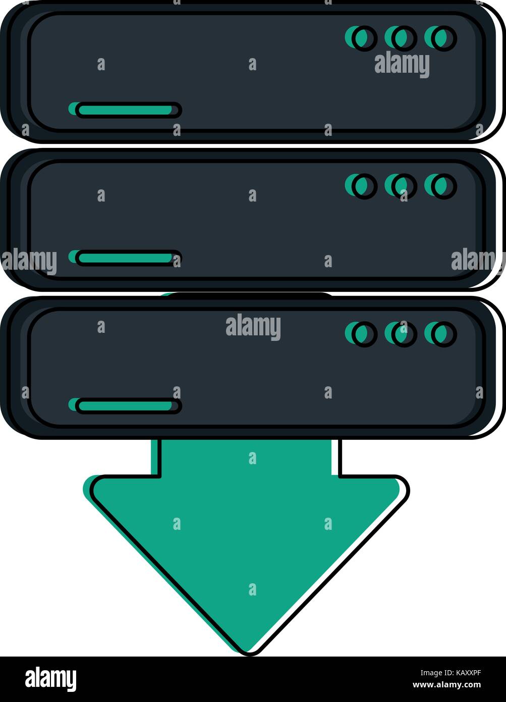 Cloud Servers Rack Stock Vector Images - Alamy