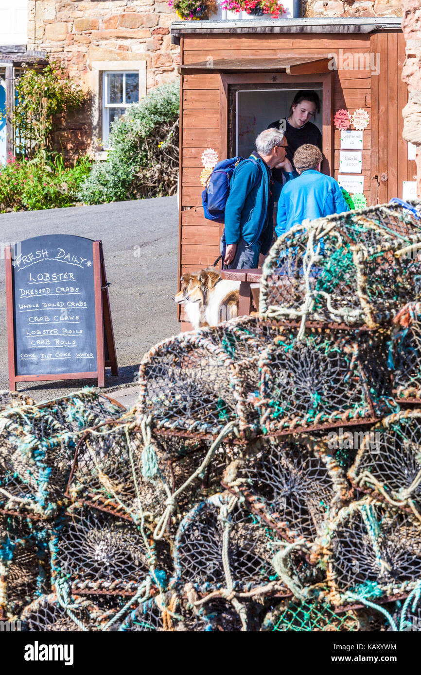 Freshly caught crabs & lobsters being sold at the Lobster Hut in the