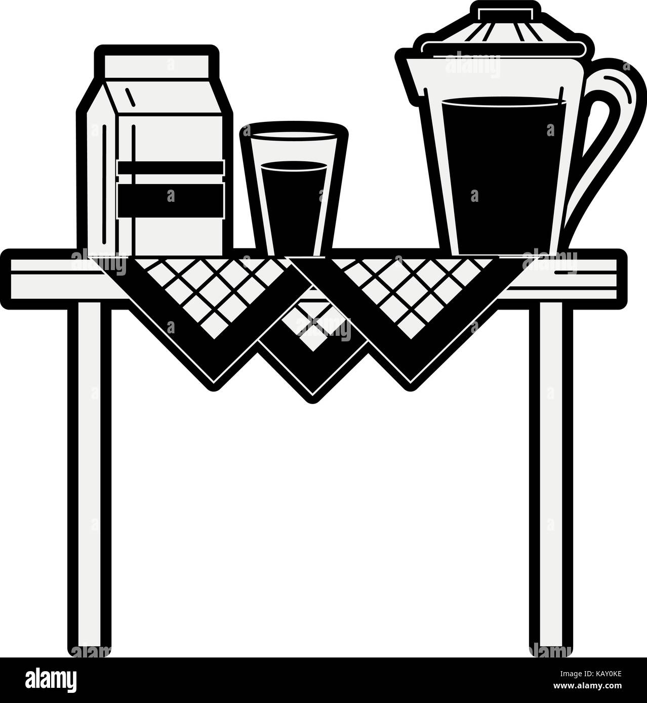 Milk and juice Stock Vector Image & Art - Alamy