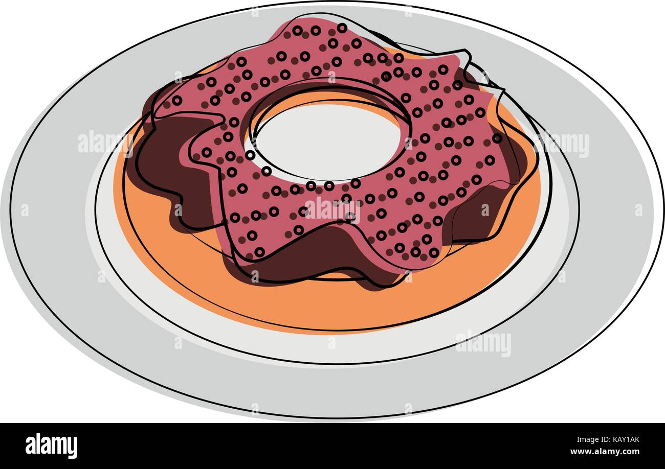 donut pastry food related image Stock Vector Image & Art - Alamy