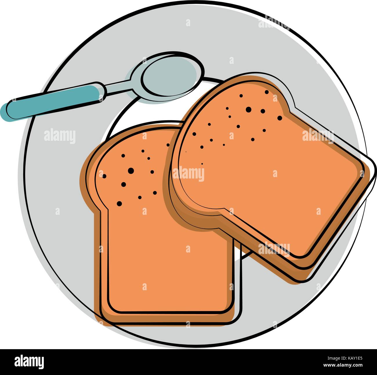 bread slice food related image Stock Vector Image & Art Alamy