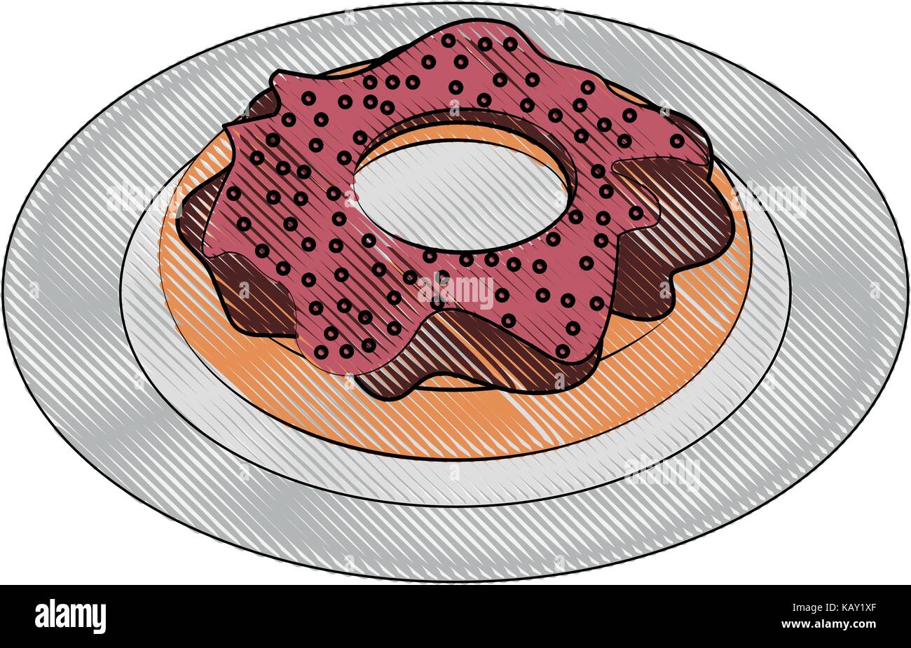 donut pastry food related image Stock Vector Image & Art - Alamy