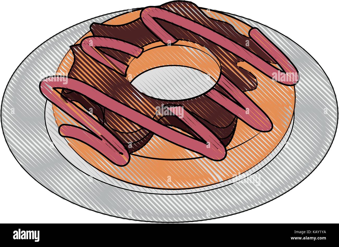 donut pastry food related image Stock Vector Image & Art - Alamy